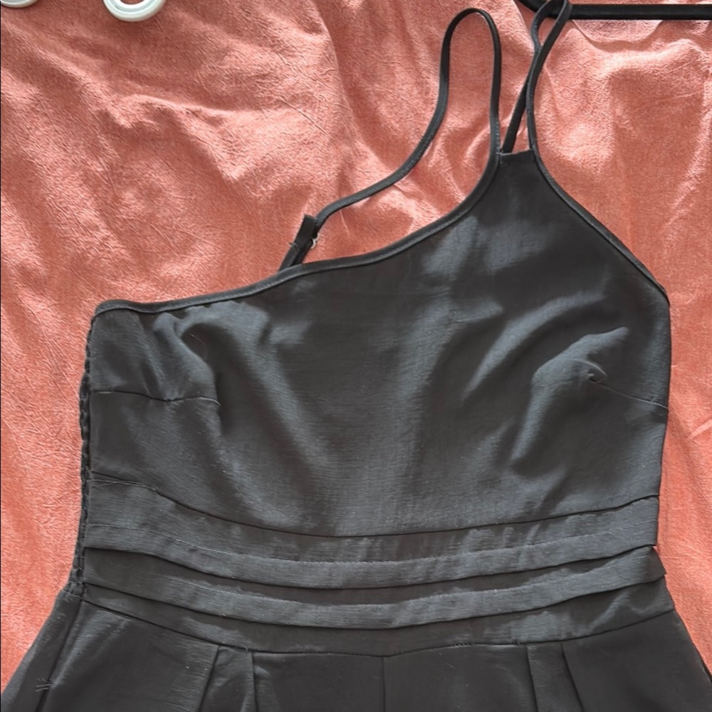 Elegant Black Strapless Jumpsuit